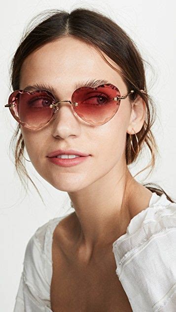 chloe rosie scalloped heart sunglasses|Rosie Round Scalloped Sunglasses .